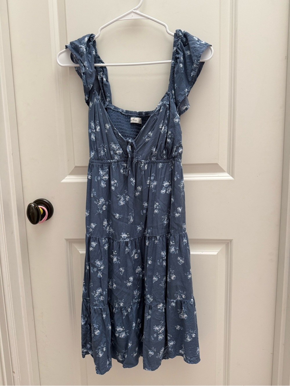 Blue Floral Tiered Sundress